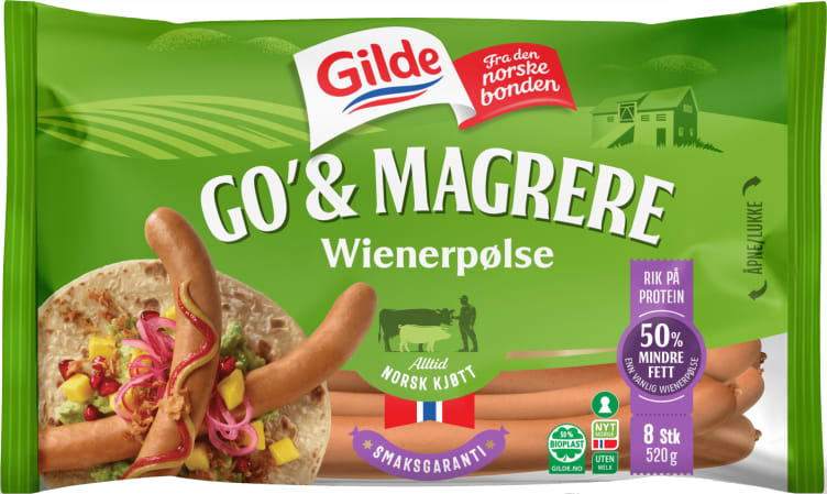 Bilde av Wienerpølse 520g Go & Mager