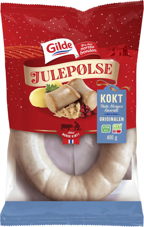 Julepølse Kokt 400g