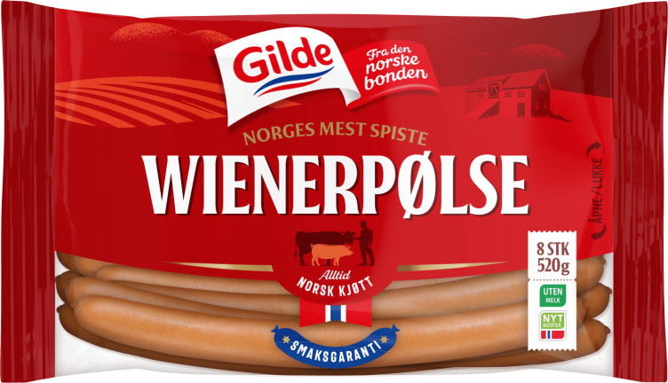 Gilde Wienerpølse 520g