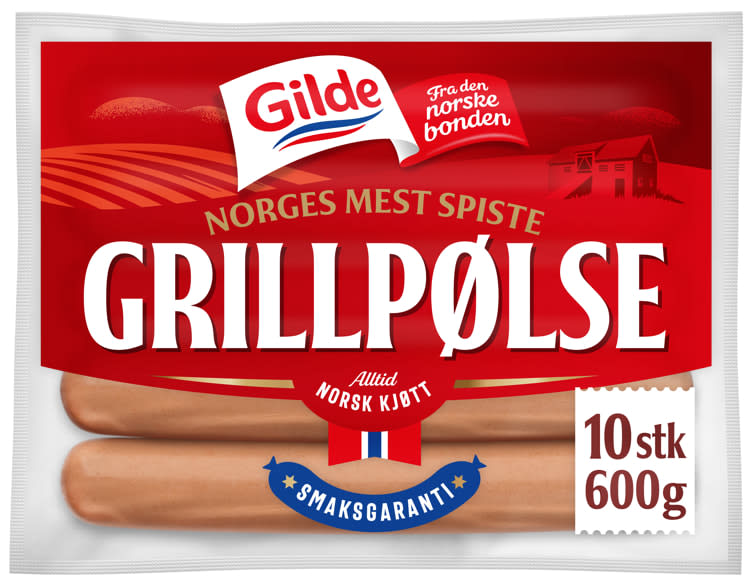 Gilde Grillpølse 600g