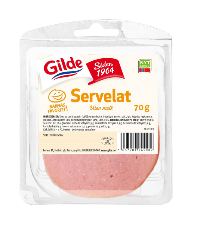 Servelat 70g Gilde