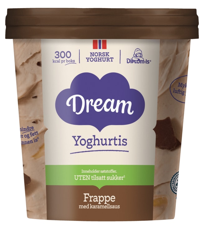 Product Image for Dream Yoghurtis Frappe u/Sukker 450ml Diplomis
