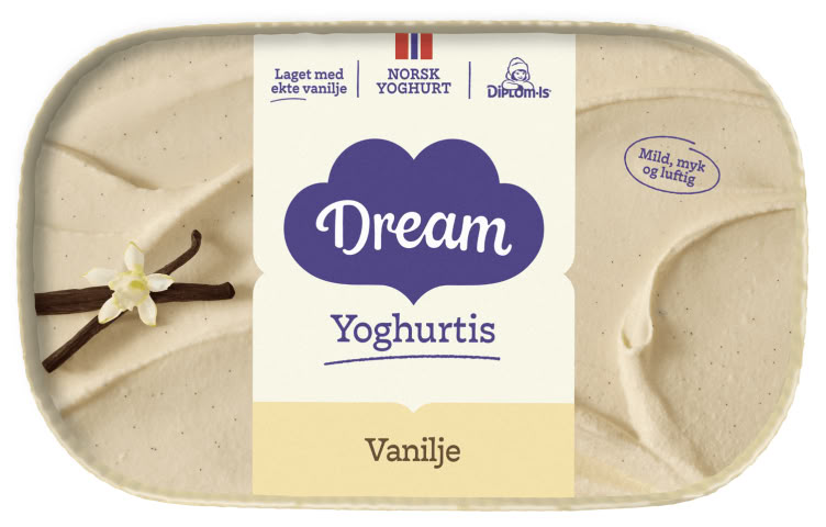 Dream Yoghurtis Vanilje 640ml Diplom-Is