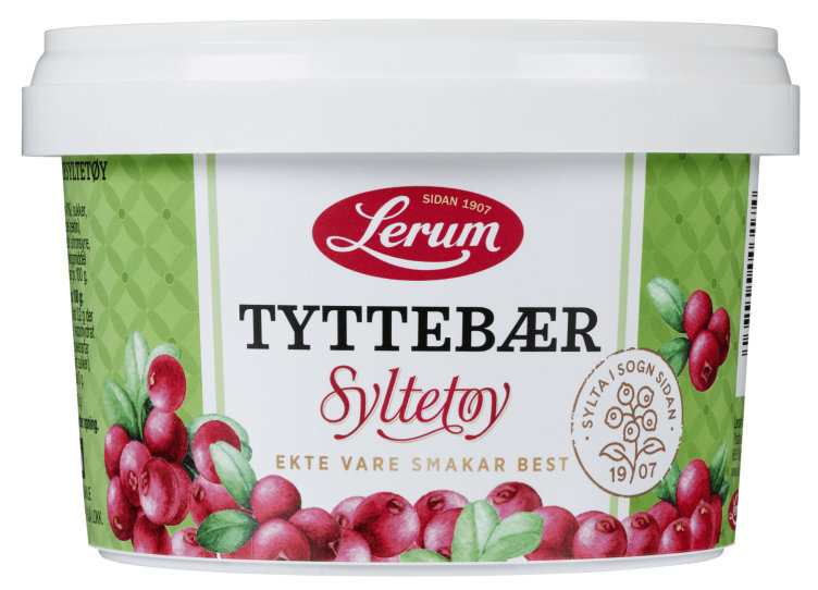 Tyttebærsyltetøy 600g Lerum