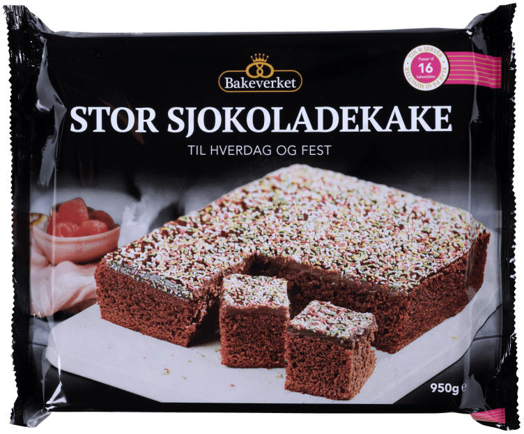 Stor Sjokoladekake 950g