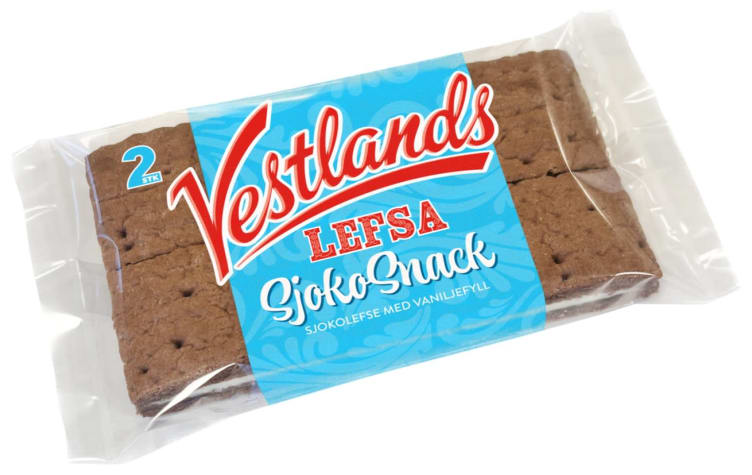 Vestlandslefsa Sjokosnack 2pk 75g