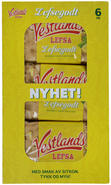 Product Image for Vestlandslefsa Singelpakkede Sitron 345g