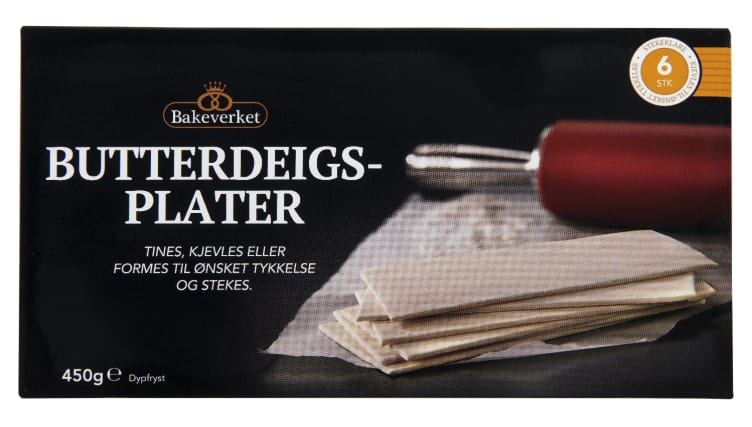 Berthas Butterdeigsplater 500g