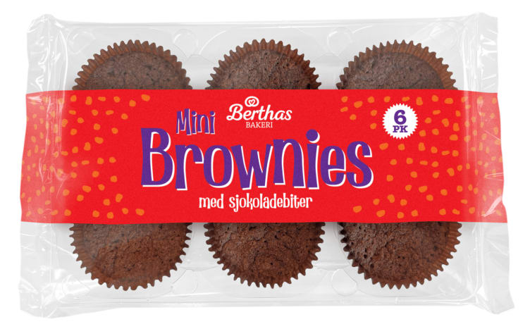Brownies 6pk 150g Berthas