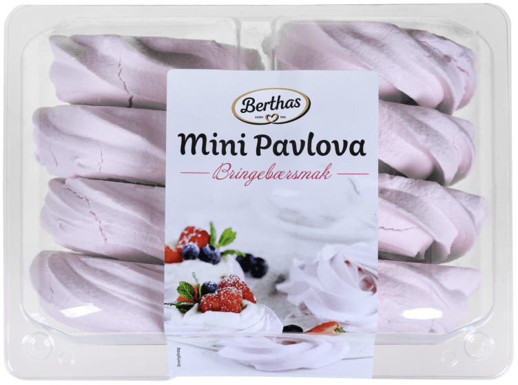 Mini Pavlova Rose Bringebær 120g Berthas