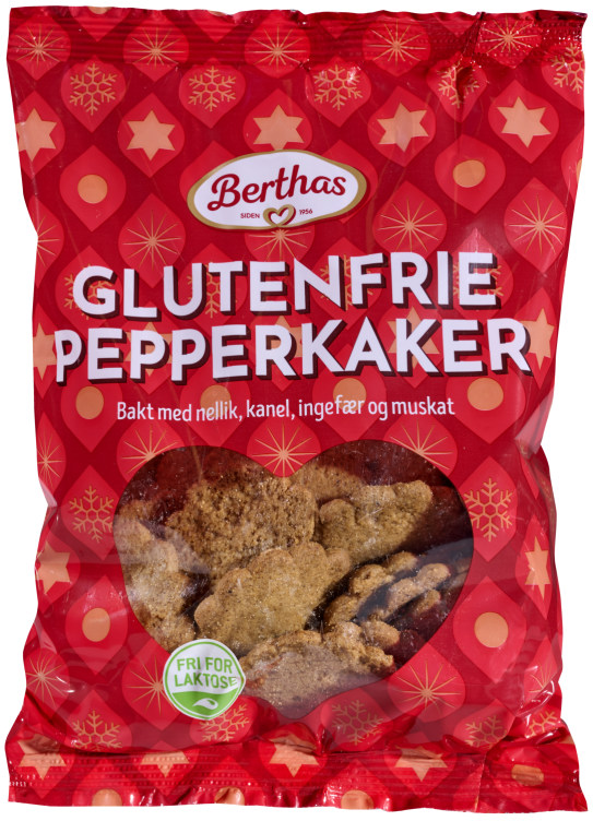 Pepperkaker Glutenfrie 165g Berthas