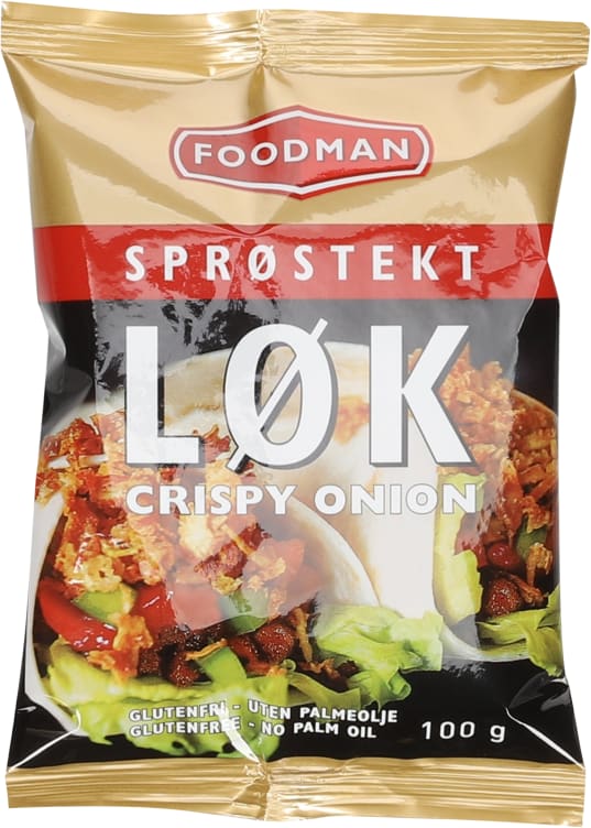 Løk Sprøstekt glutenfri 100g Foodman