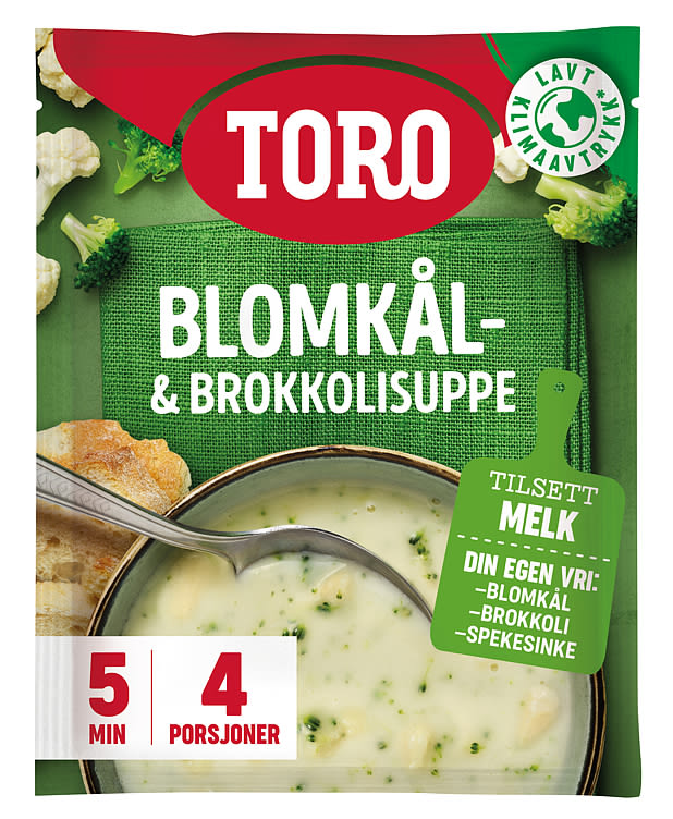 Blomkål&Broccoli Suppe Kremet 64g Toro