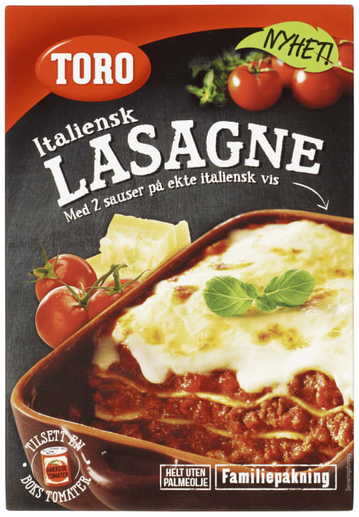 Toro Italiensk Lasagne Familiepakning 333g