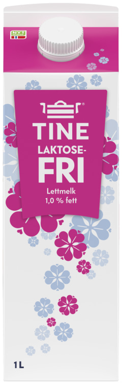 Lettmelk 1% Laktosefri 1l Tine