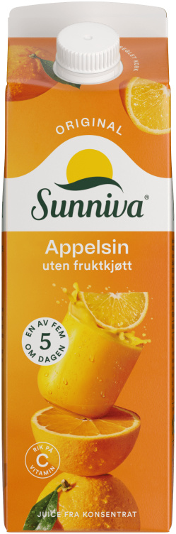 Appelsinjuice 0,5l Sunniva pris