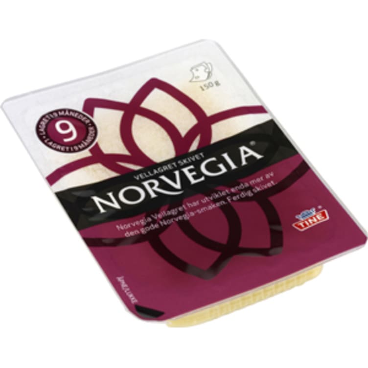 Norvegia Vellagret skivet 150g Tine