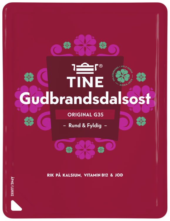 Bilde av Gudbrandsdalsost G35 skivet 130g Tine