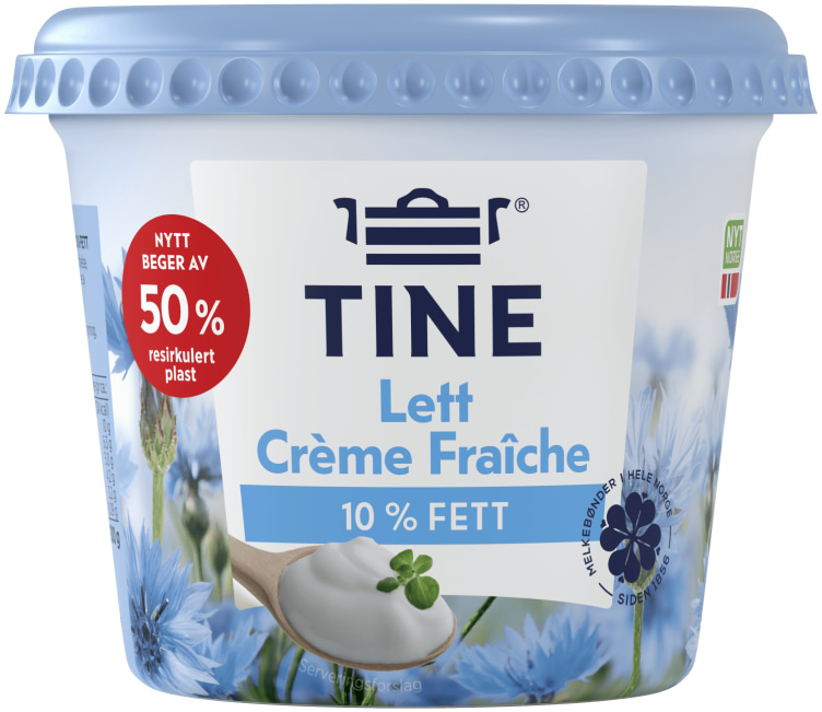 Bilde av Creme Fraiche Lett 10% 300g Tine