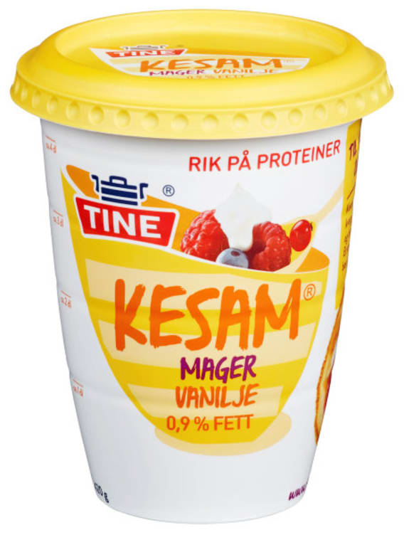 Kesam Mager Vanilje 420g Tine