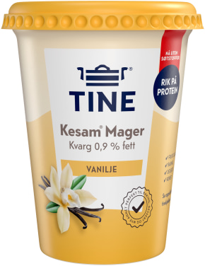 Mager Kesam Vanilje 420g Tine