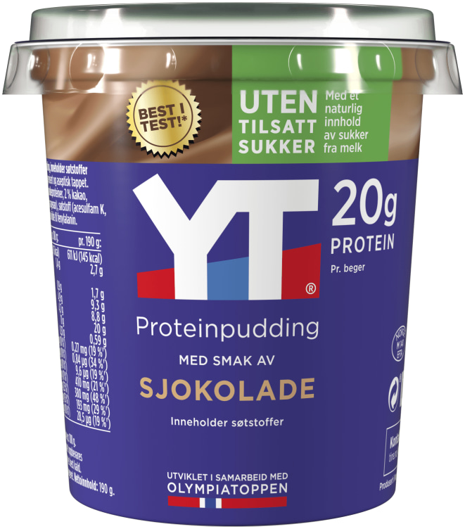 Yt Proteinpudding Sjokolade 190g