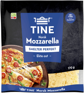 Norsk Mozzarella Revet Ost 170g Tine