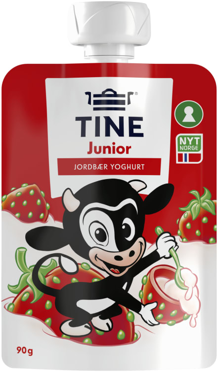 Tine Junior Yoghurt Jordbær 90g