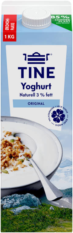 Yoghurt Naturell 1000g Tine