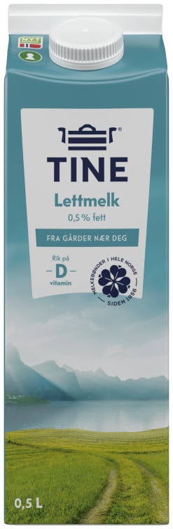 Bilde av Lettmelk 0,5% 0,5l Tine