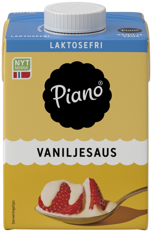Vaniljesaus Laktosefri 0,5l Piano