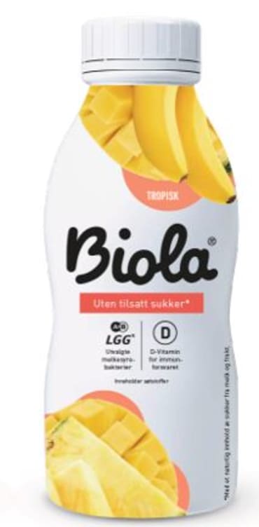 Bilde av Biola Syrnet Melk Tropisk 300g Tine