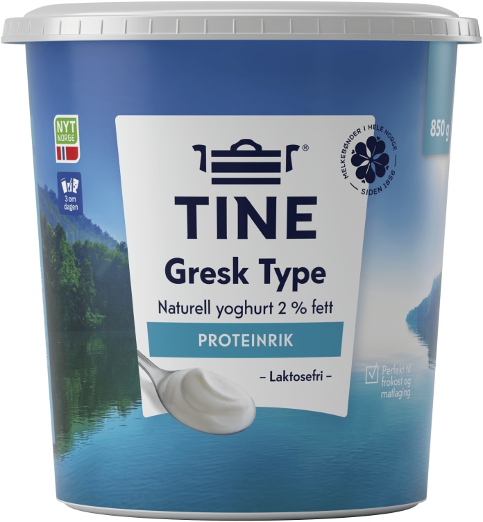 Yoghurt Gresk Type Naturell 850g Tine