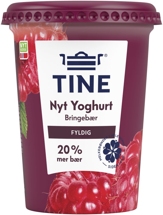 Nyt Yoghurt Bringebær 500g Tine