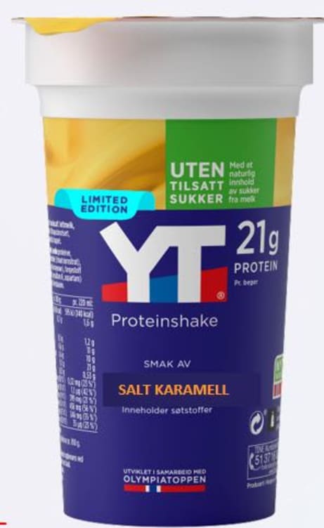 Yt Proteinshake Smak Av Salt Karamell, Ltd, 220ml