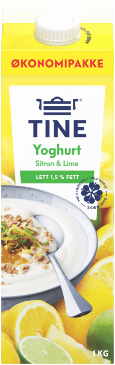 Yoghurt Sitron/Lime 1kg Tine