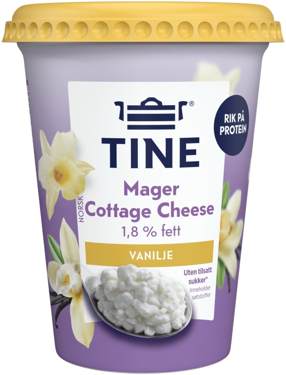 Cottage Cheese Mager 1,8% Vanilje 400g