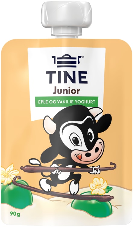 Yoghurt 0% m/Eple&Vanilje Junior 90g