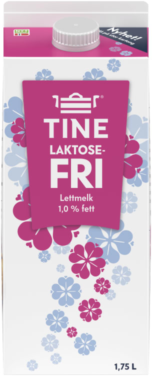Lettmelk 1% Laktosefri 1,75l