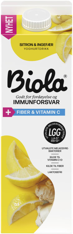 Product Image for Biola Syrnet Melk Sitron/Ingefær 1000g Tine
