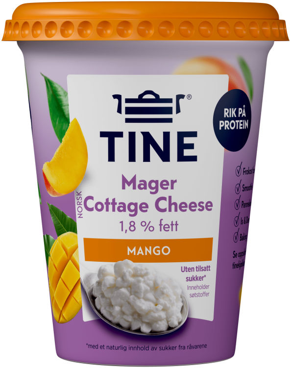 Bilde av Cottage Cheese Mager Mango u/Sukker 400g Tine