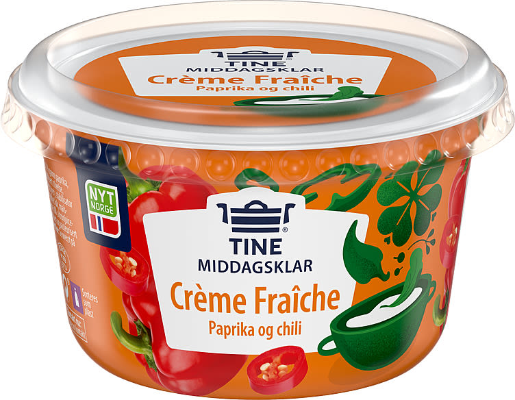 Creme Fraiche Paprika og Chili 200g Tine