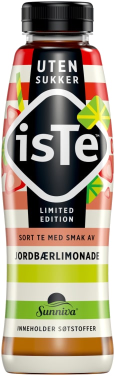 Product Image for Iste Jordbær u/Sukker 0,5l flaske Sunniva