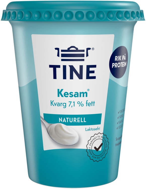 Kesam Naturell Laktfri. 420g Tine