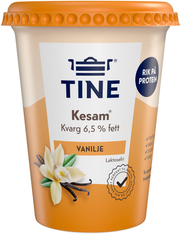Product Image for Kesam Vanilje Laktfri. 420g Tine