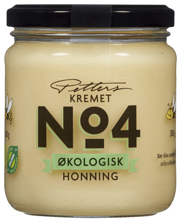Honning No.4 Kremet Økol 350g Petters