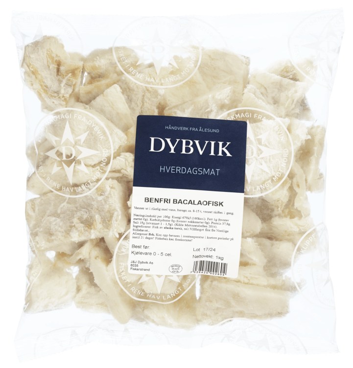 Dybvik Klippfiskbit Benfri 1kg