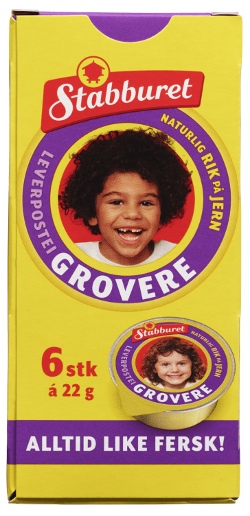 Leverpostei Grovere 6x22g