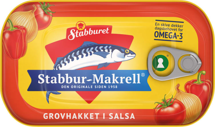 Stabbur-Makrell Hakket i Salsa 110g Stabburet