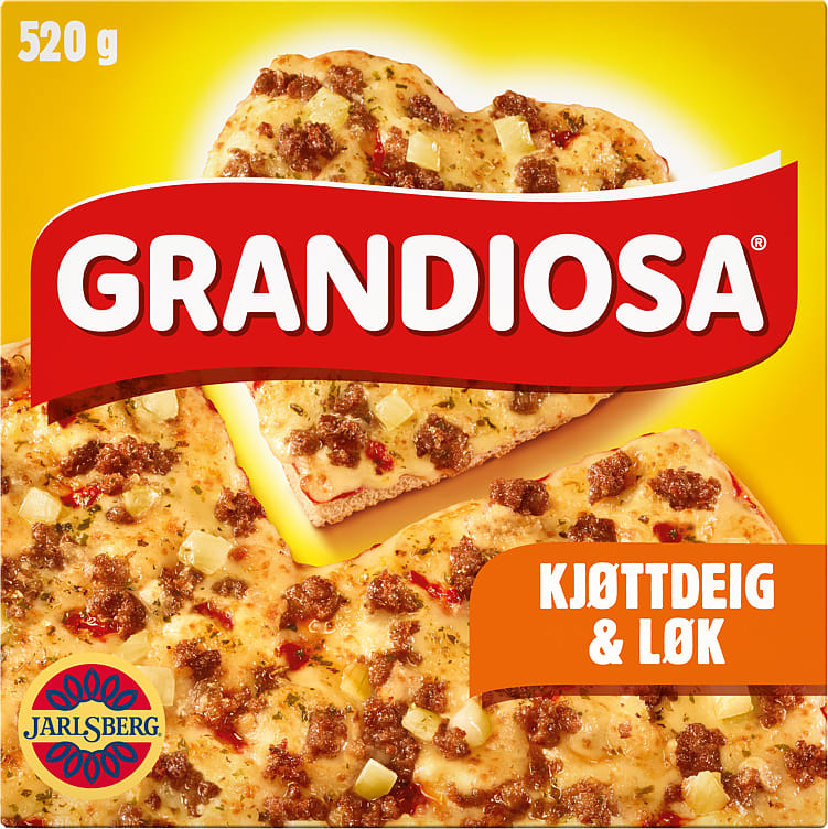 Grandiosa Pizza Kjøttdeig&Løk 520g Stabburet